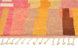 Desert Glow (9'0" x 12'0") - Abstract Sunset Moroccan Area Rug - Hand-Dyed Wool