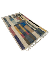Abstract Handmade Moroccan Wool Rug | 5 x 8