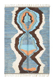 Azure Diamond | Handmade Moroccan Rug with Stunning Brilliance