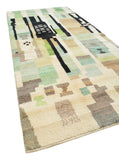 Codewalk – Handmade Moroccan Rug | Modern Abstract Green & Black Berber Design