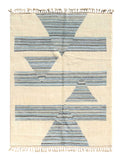 Discover Tranquility with Skyway - Handmade Blue Arrow Rugs