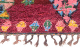 Firelight – Vintage Moroccan Rug in Ruby Red | Handmade Berber Tribal Design