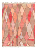 Fusion | 8'x10' Red & Pink Geometric Boujaad Area Rug
