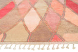 Fusion | 8'x10' Red & Pink Geometric Boujaad Area Rug
