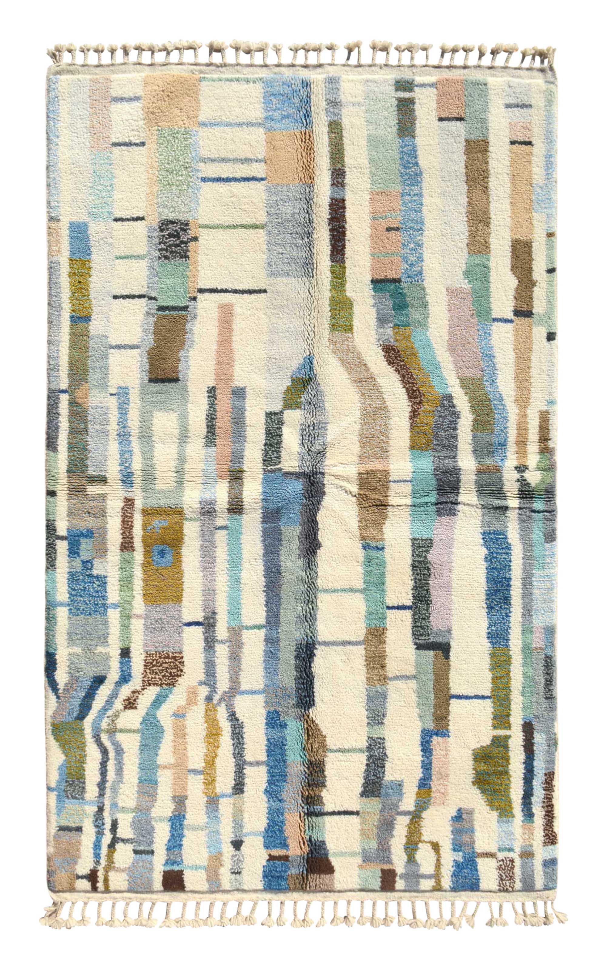 IndigoGlow - Luxurious Blue Azilal Rug for Timeless Elegance | Illuminate Collective