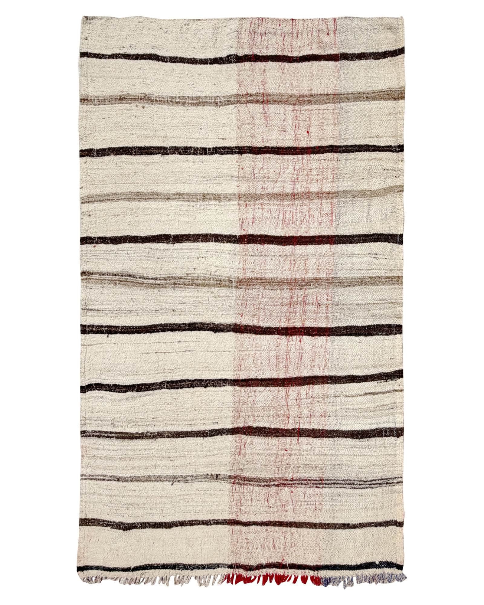 Ivory Striped Vintage Moroccan Flatweave | 6x9