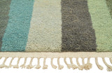 Lush Green Modern Rug - Nature's Lines | Illuminate Collective