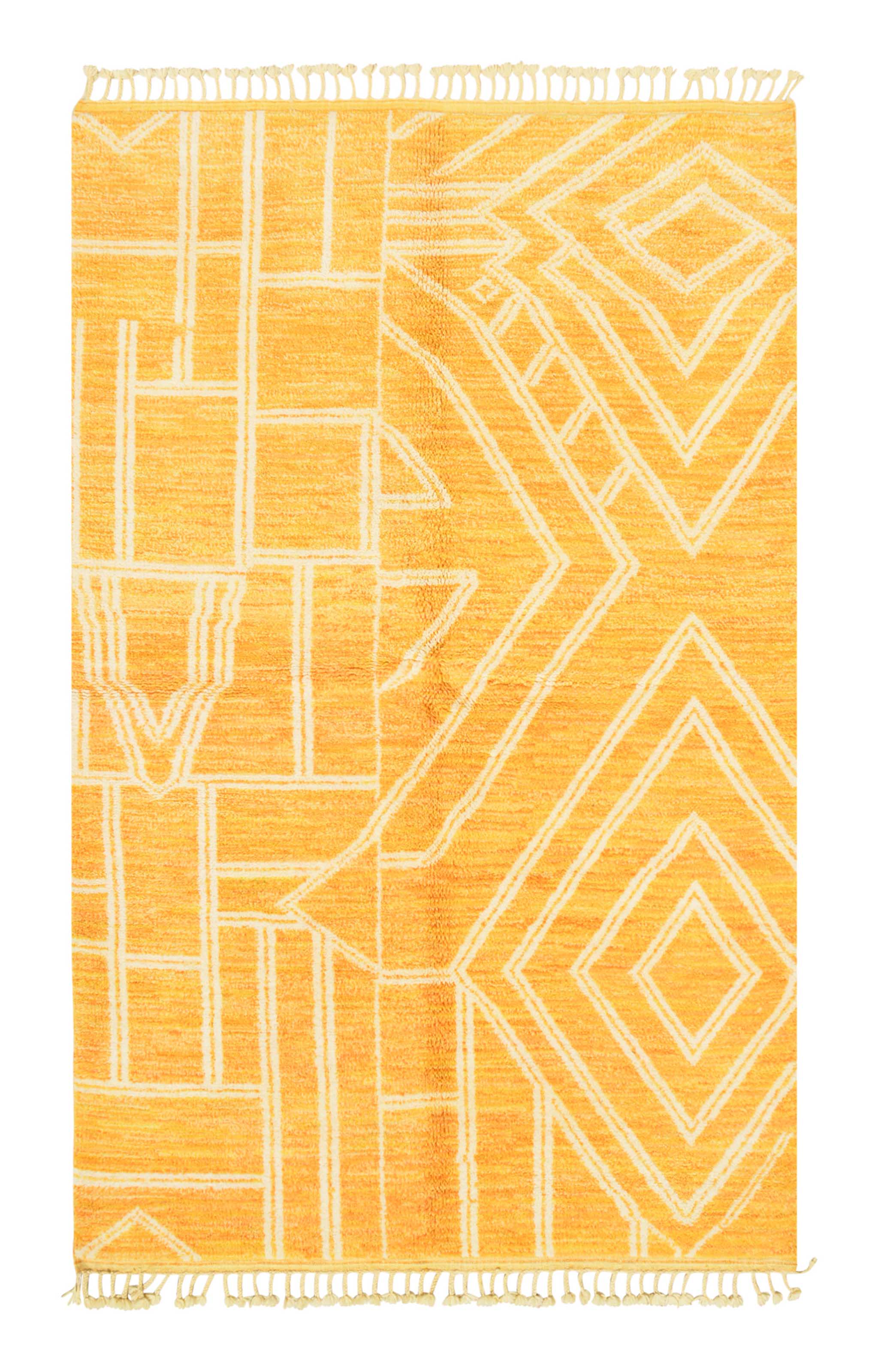 Mellow Yellow Modern Area Rug - Contemporary Warmth | Illuminate Collective
