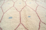 Mirage - Elegant Pink Diamond Blue Dots Rug | Illuminate Collective