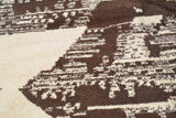 Monochromatic Gem | Handmade Moroccan Rug with Timeless Elegance