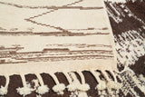 Monochromatic Gem | Handmade Moroccan Rug with Timeless Elegance