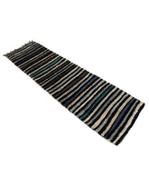 Navy & Grey Vintage Moroccan Runner | 3x9
