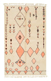 Nomad's Path | 5'x8' Coral & Beige Tribal Moroccan Area Rug