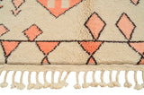 Nomad's Path | 5'x8' Coral & Beige Tribal Moroccan Area Rug