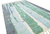 Nostalgia | 5'x8' Blue & Green Abstract Azilal Area Rug