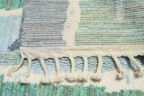 Nostalgia | 5'x8' Blue & Green Abstract Azilal Area Rug