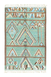 Oceanic Bliss: Handmade Moroccan Rug | Tranquil Luxury