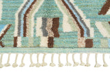 Oceanic Bliss: Handmade Moroccan Rug | Tranquil Luxury