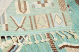 Oceanic Bliss: Handmade Moroccan Rug | Tranquil Luxury