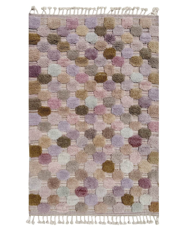 Pastel Textured Handmade Moroccan Rug | 4 x 6