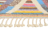 Rainbow Path | 2'8"x6' Colorful Geometric Moroccan Runner