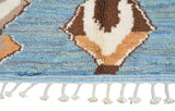 Royal Azure: Handmade Moroccan Rugs | Regal Elegance