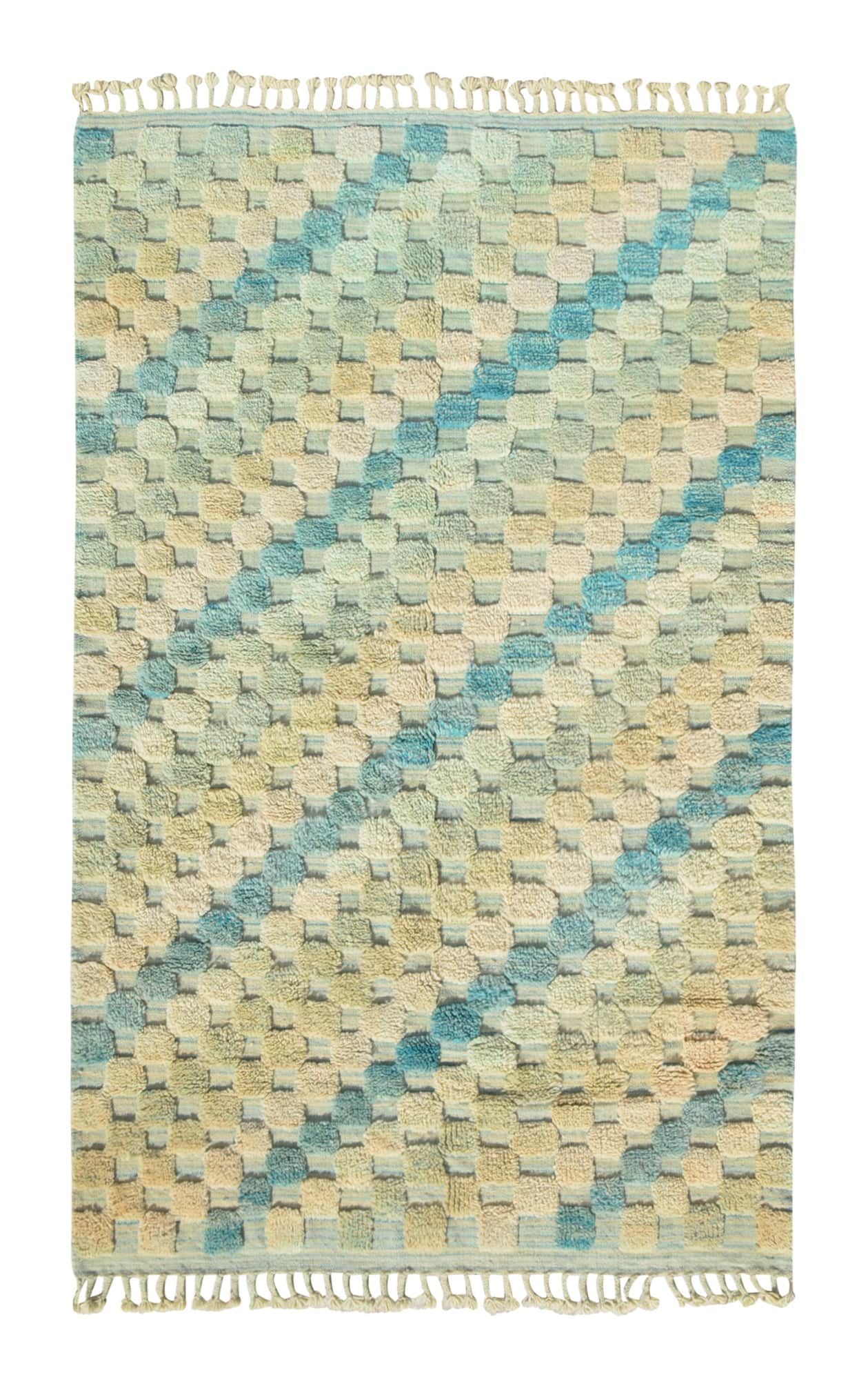Seaglass Pathway – Handmade Moroccan Rug | Coastal Mosaic Design