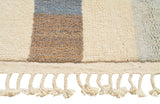 Shoreline – Moroccan Handmade Wool Rug | 7' x 8'10" Coastal Blue & Beige Design