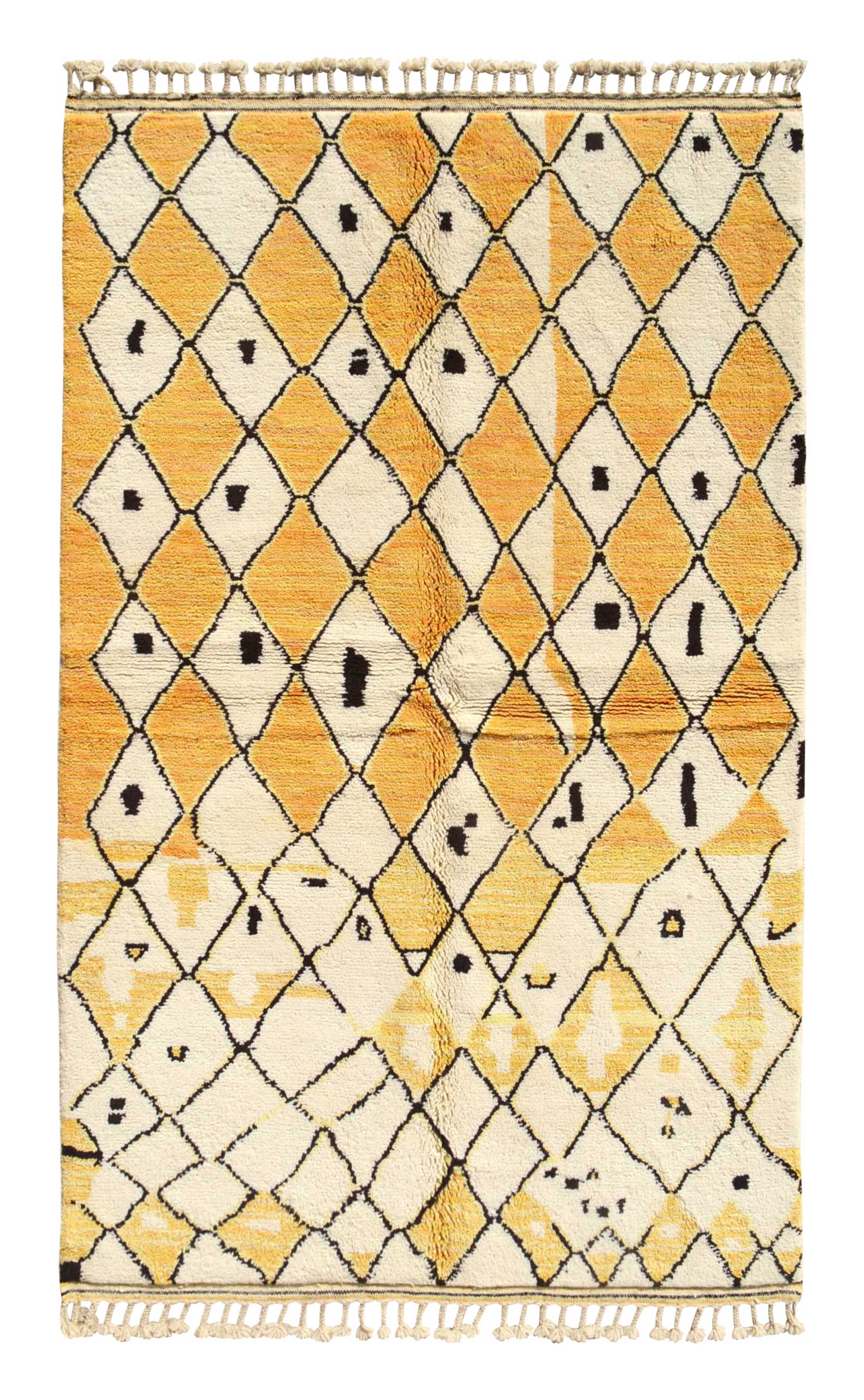 Sunflare - Luxurious Yellow Diamonds Rug | Illuminate Collective