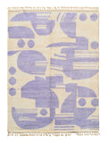 Wonderscapes | 8'x10' Dusty Purple & Cream Modern Abstract Area Rug