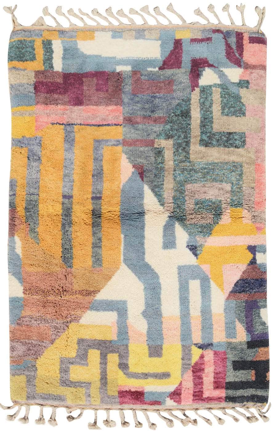 Awoken - Handmade Colorful Moroccan Rug - Illuminate Collective
