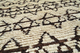 Black And White Rug - Vintage Moroccan Rug - Illuminate Collective