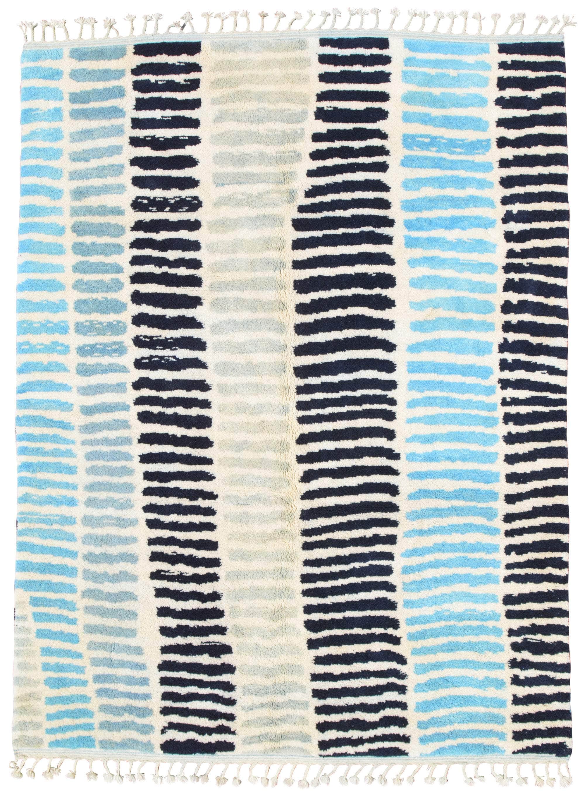 Blue Columns Handmade Rug I Moroccan outdoor rugs