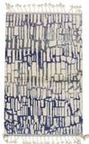 Blue stripes Moroccan Rug | Modern Moroccan Rugs