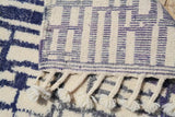 Blue stripes Moroccan Rug | Modern Moroccan Rugs
