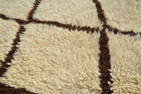 Brown And Black Rugs-Vintage Moroccan Rug