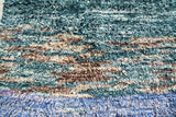 Coastal Retreat Shaggy Blue Vintage Rug - Add a touch of the beach to your home