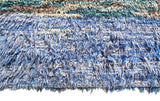Coastal Retreat Shaggy Blue Vintage Rug - Add a touch of the beach to your home