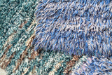 Coastal Retreat Shaggy Blue Vintage Rug - Add a touch of the beach to your home