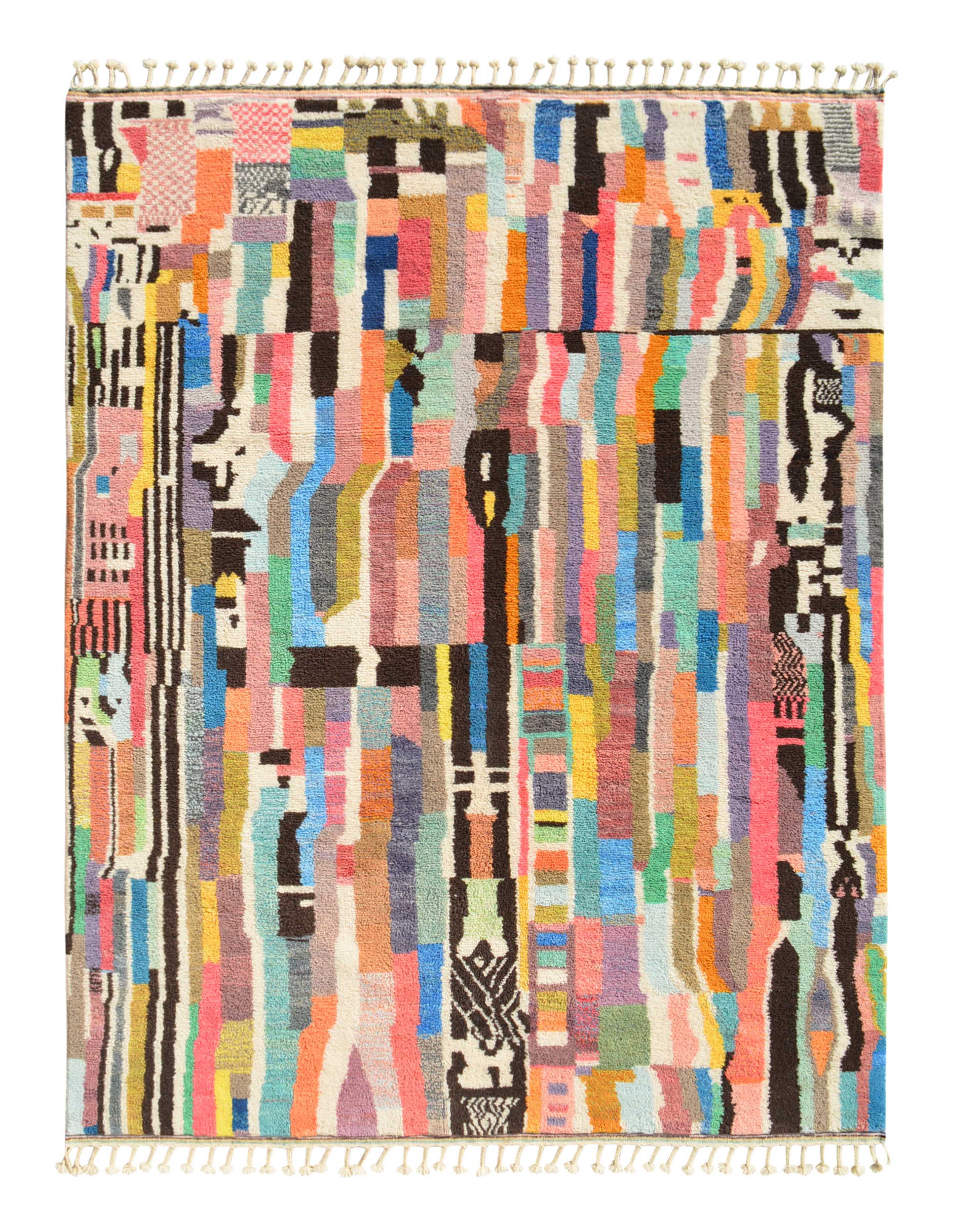 Color Craze - Handmade Moroccan Rug with a colorful design - Add a touch of excitement to your home