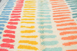 Colored zebra lines Moroccan Rug