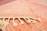 Handmade Moroccan Blend Rug with Strips