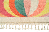 Handmade Moroccan Rug with Colorful Circles - Add a touch of joy to your home