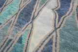 Illuminate Collective handmade Moroccan Rug Blue Crush - 8' x 10 - 2.43m x 3.04m