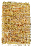 Moroccan Rug Handmade Yellow Shaggy Moroccan Rug | Multicolor Area Rug Illuminate Collective