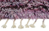 Moroccan Rug Purple Black Shaggy Rug Illuminate Collective
