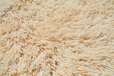 Moroccan Rug White Shaggy Handmade Wool Rug Illuminate Collective