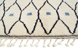 Navy Handmade Moroccan Rug | Blue Rugs For Living Room
