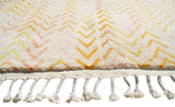 New Yellow Arrows Handmade Rug | Yellow Moroccan Rug