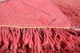 Pink And Red Rug -New Moroccan Rug Collective